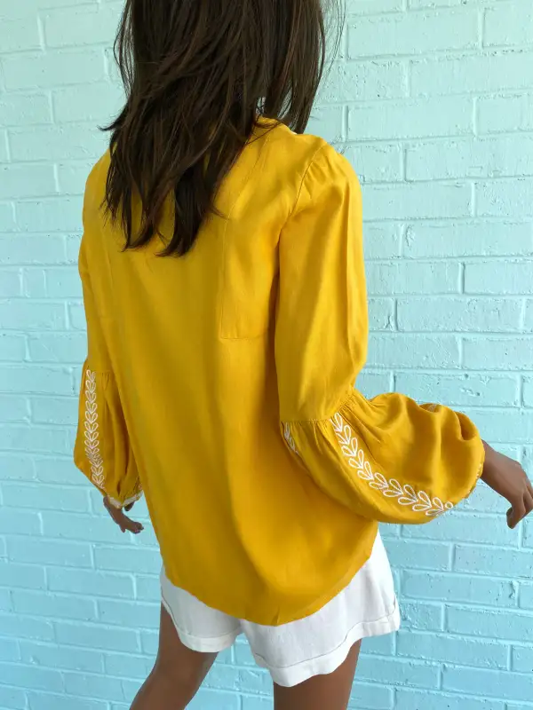 Relaxed Embroidered Blouse