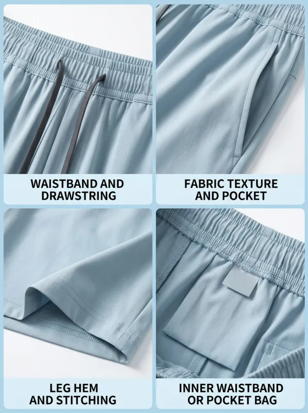 Sport-Inspired Ice-Silk Casual Stretch Shorts