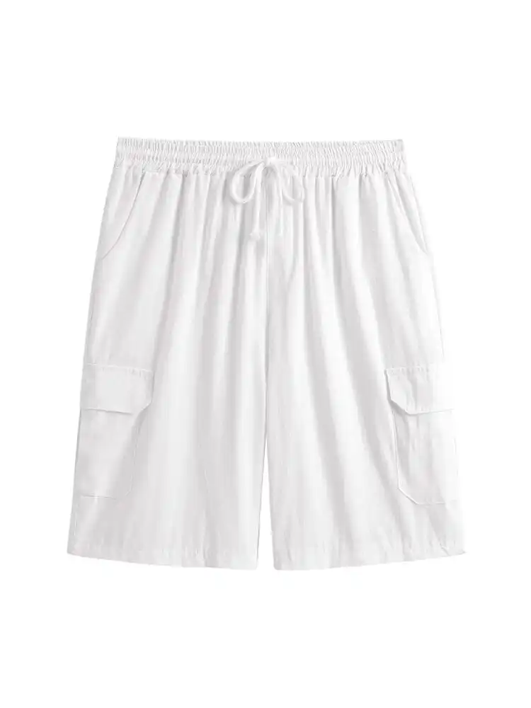 Linen Pocket Drawstring Shorts