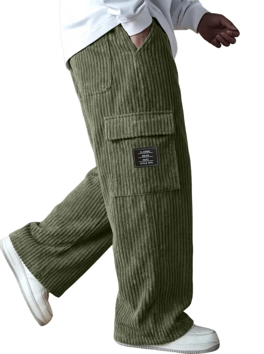 Clean Cut Corduroy Utility Pocket Trousers