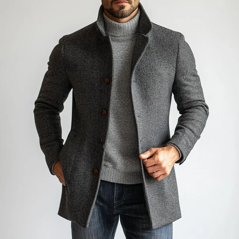 Field Pocket Buttoned Coat