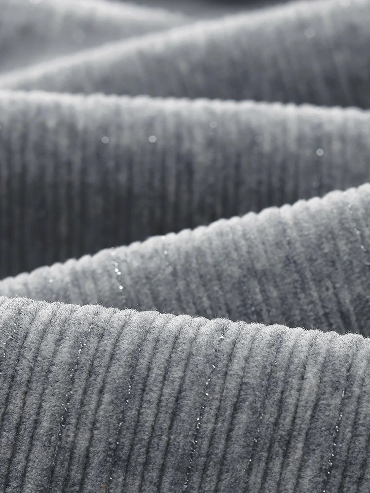 Elastic Waist Knitted Women Pants