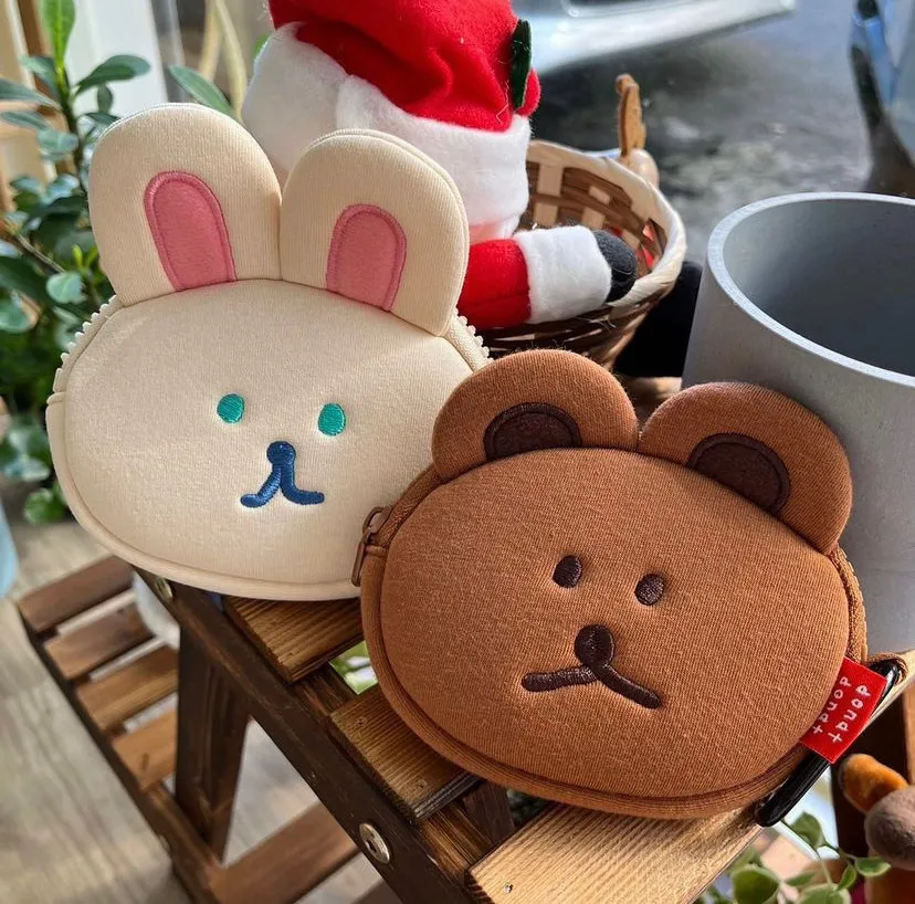 Soft Structure Bear Wallets