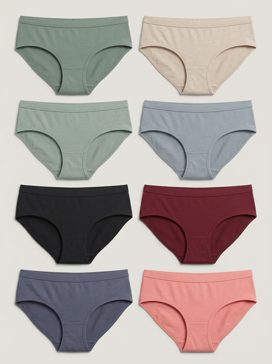 Women's Essential Everyday Mid-Rise Briefs 6-Pack