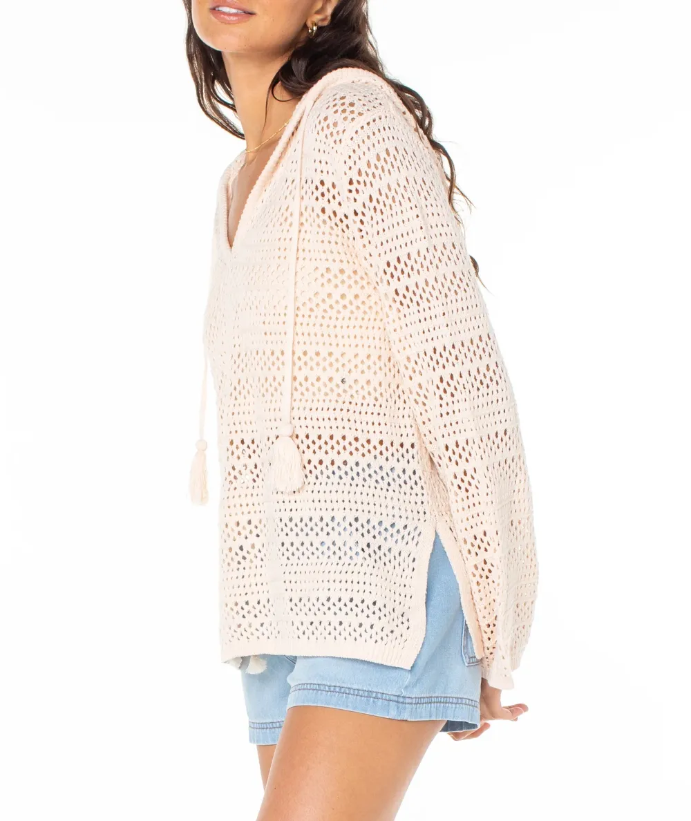 Knitted Sweater With Split Hem
