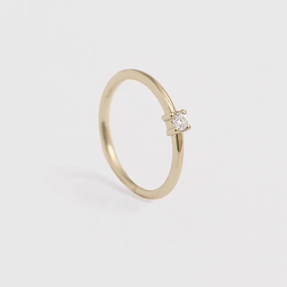 Diamond Hoop Earring