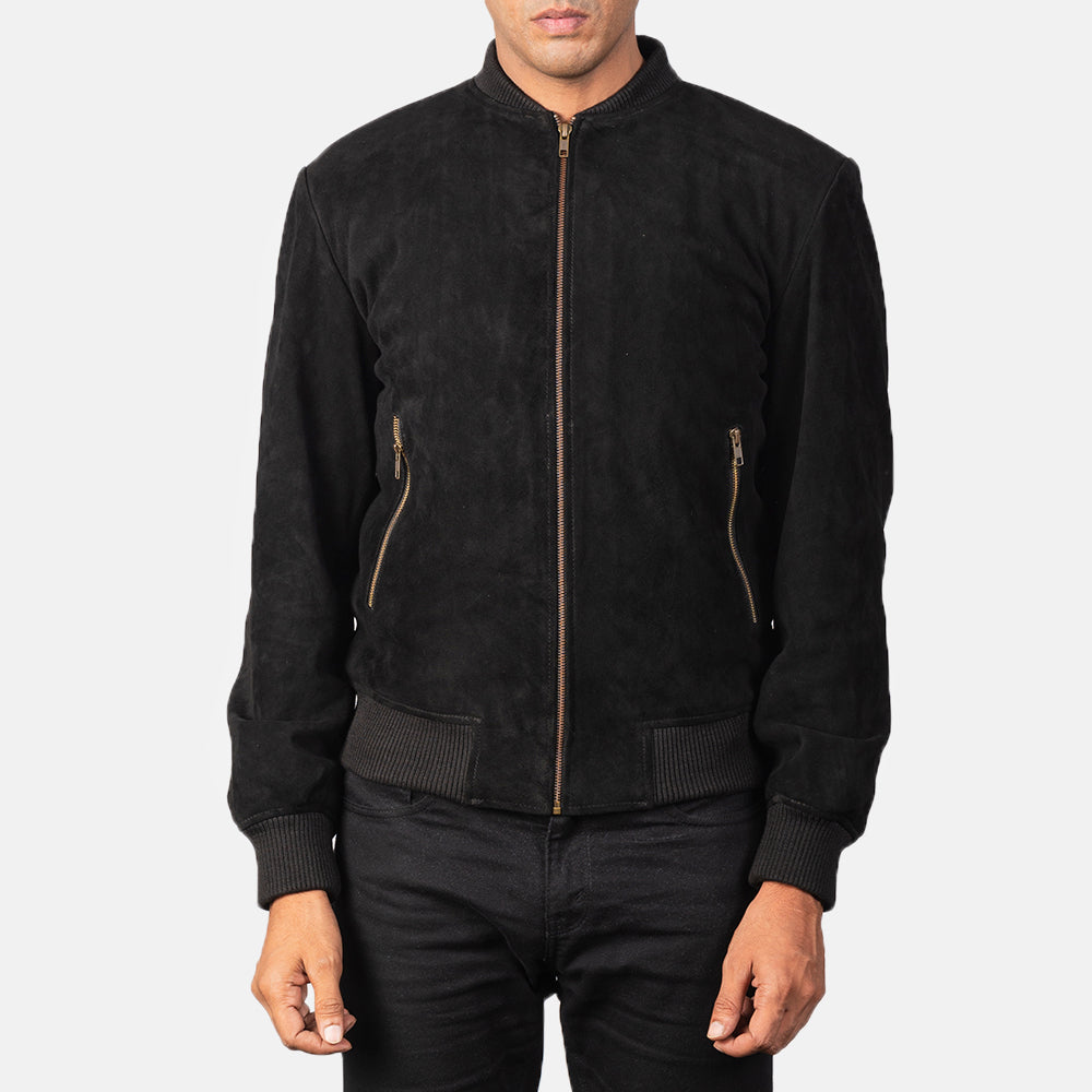 Men's Casual Bomber Suede Jacket
