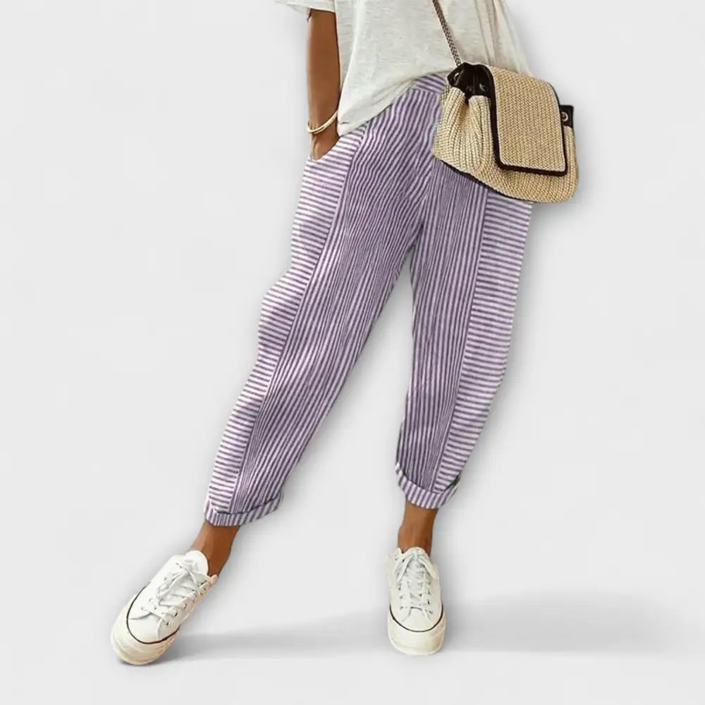 Striped Lightweight Trousers