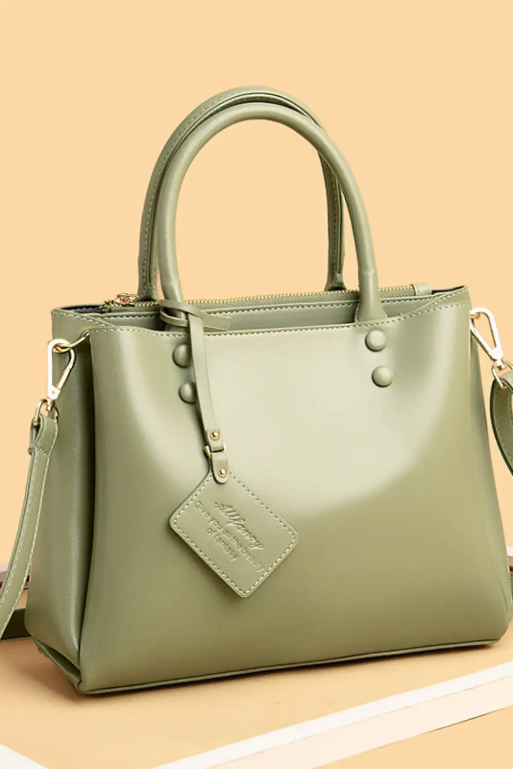 Large Capacity Single Shoulder Handbag Soft PU Vertical Square 2025 Trend