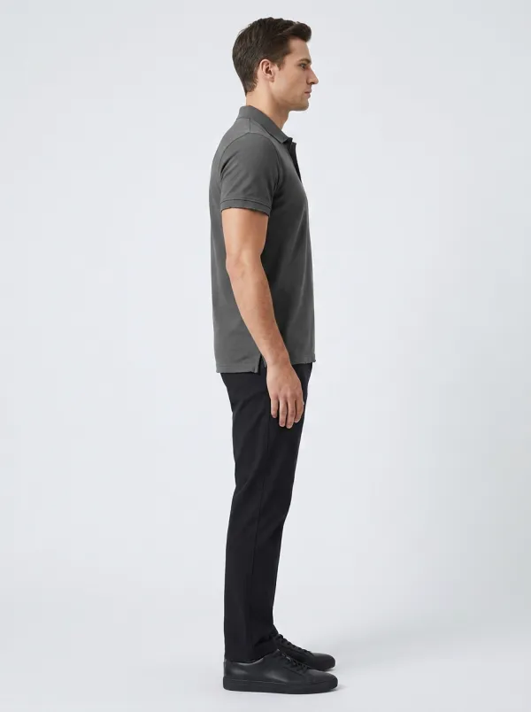 Modern Structured Men's Polo Shirt