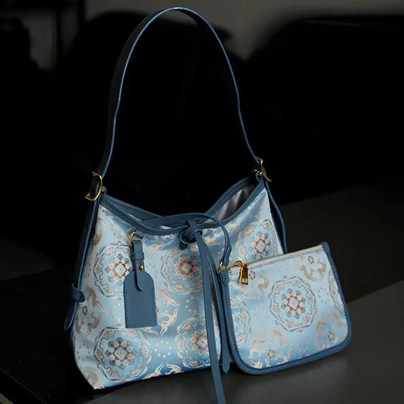 Buddha Stones Handmade Flower Bag