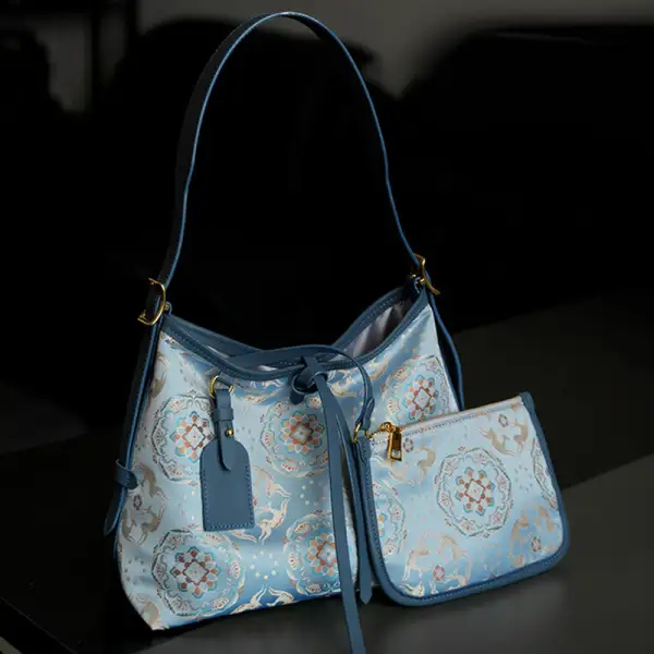 Buddha Stones Handmade Flower Bag
