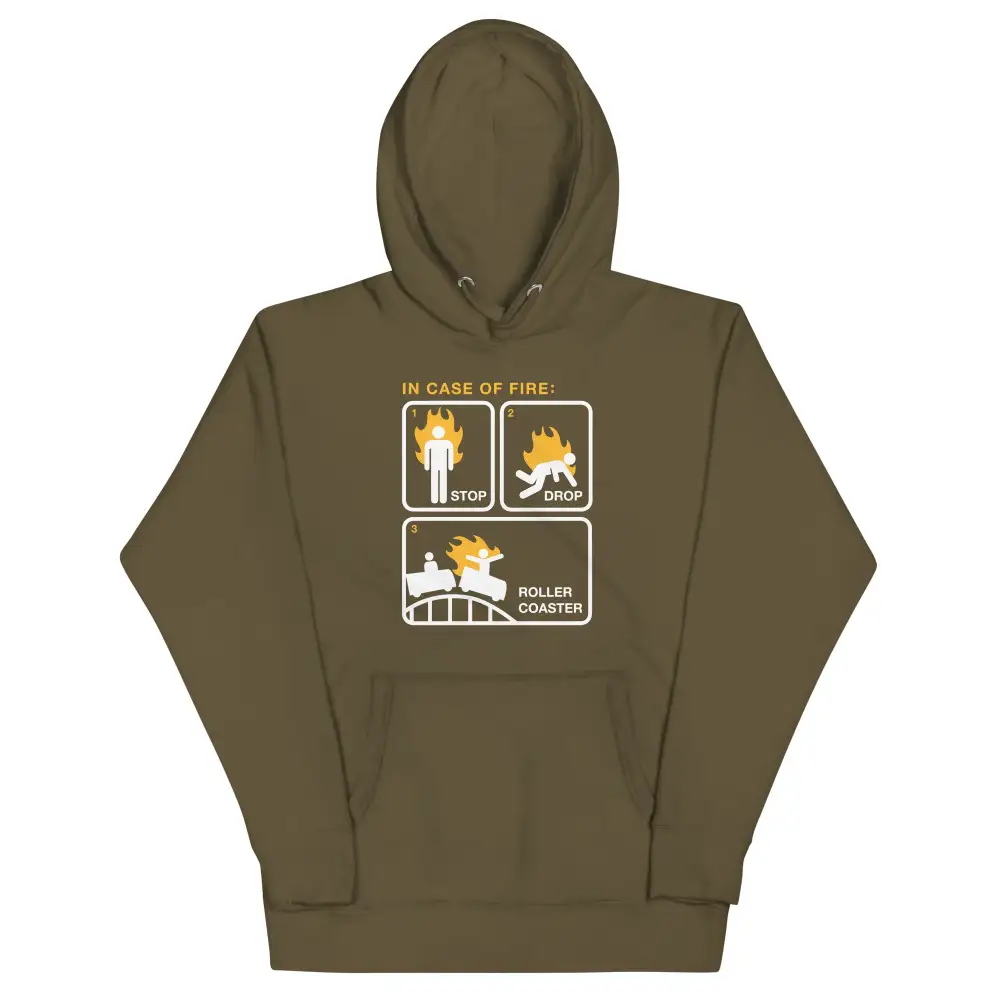 Stop Drop Roller Coaster Unisex Comfort Hoodie