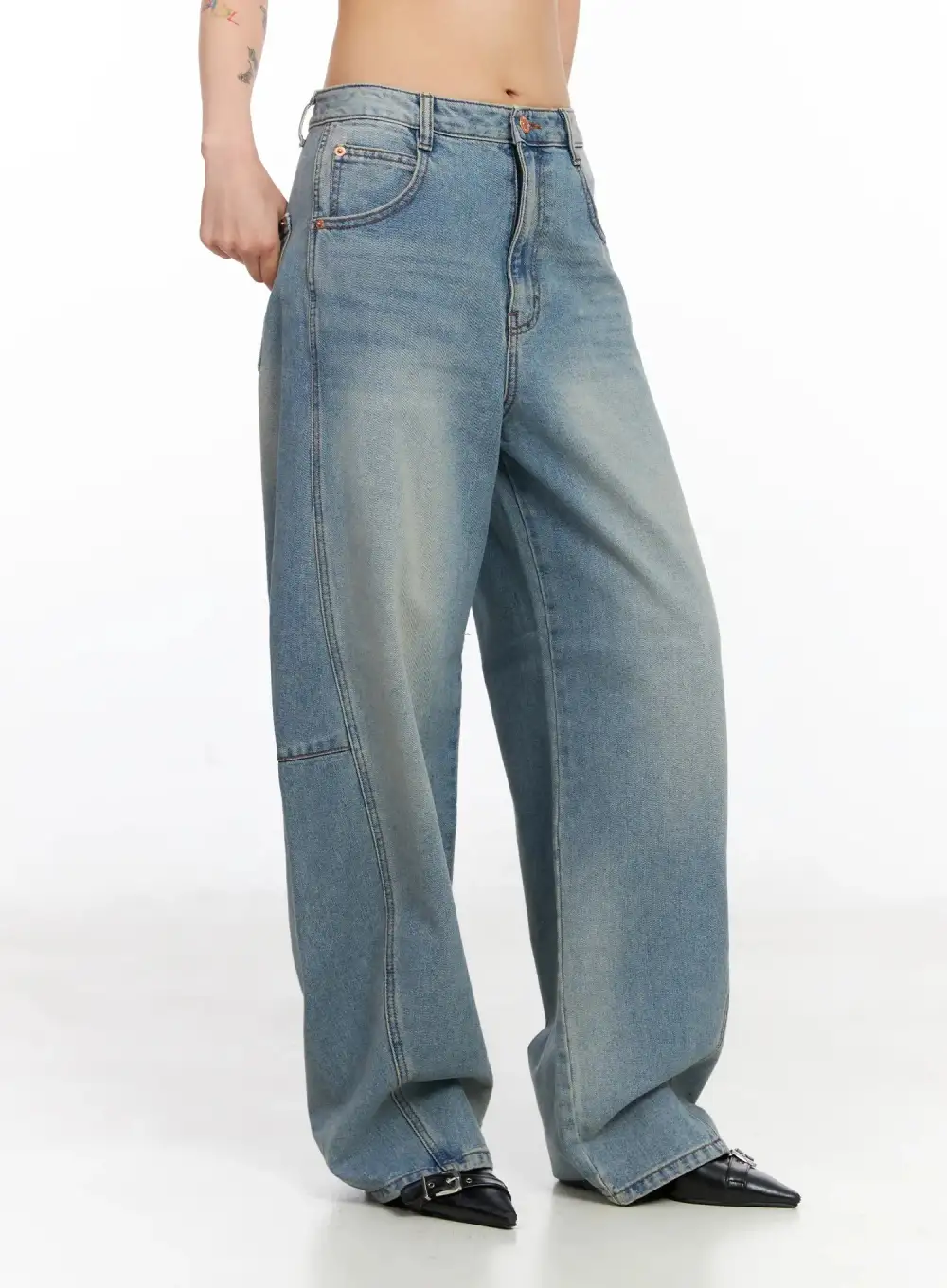 Streetwear Denim Wide-Leg Jeans