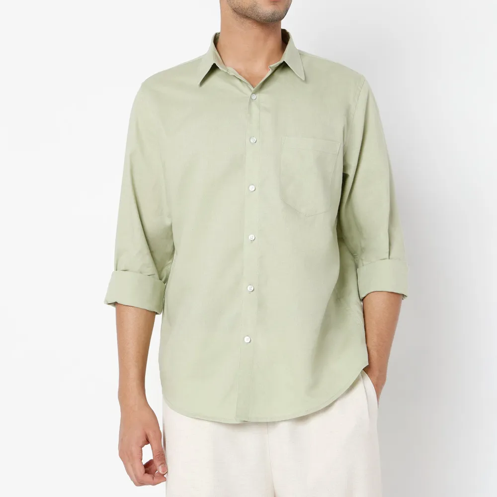 Linen Casual Tailored Men's Formal Shirt