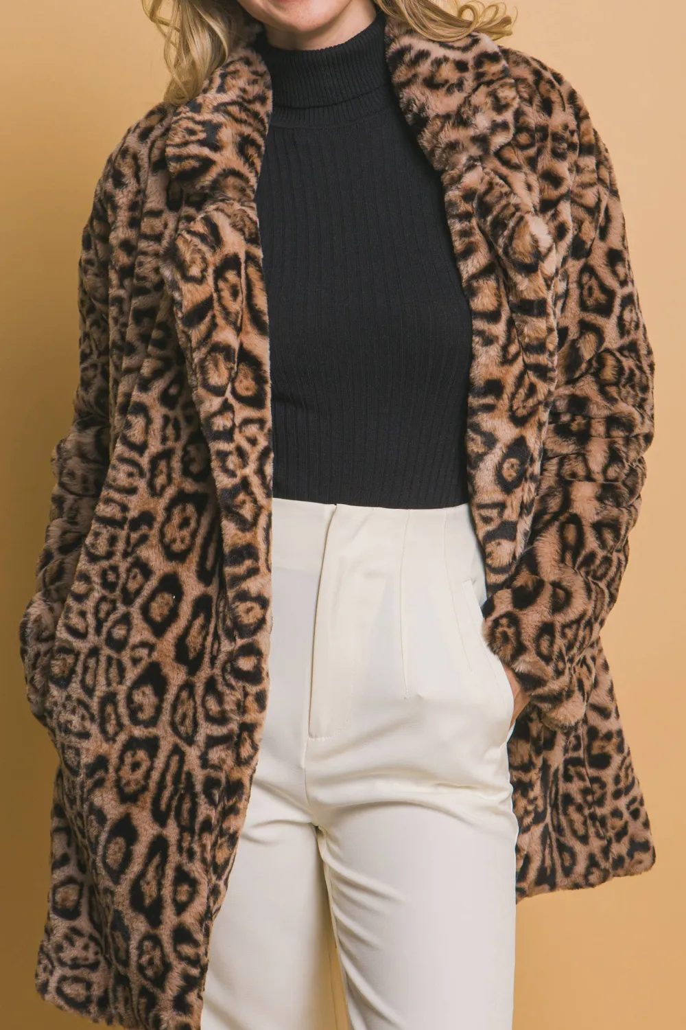 Textured Everyday Outerwear Coat