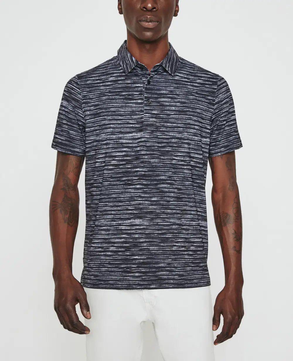Men's Button Placket Polo Shirt