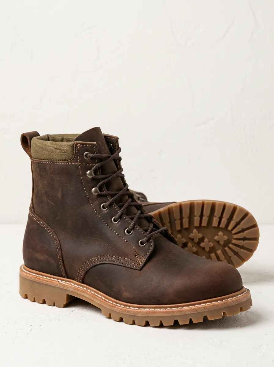 Unisex Lace-Up Work Boots