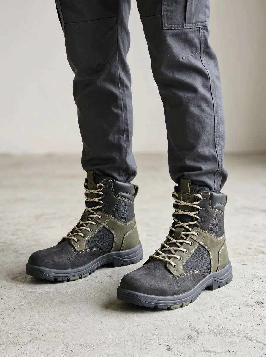 Men's Tactical Work Boots Suede