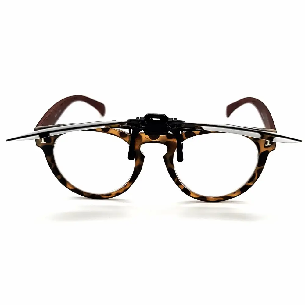 64mm Navigator Polarized Flip-Up Clip-On Sunglasses