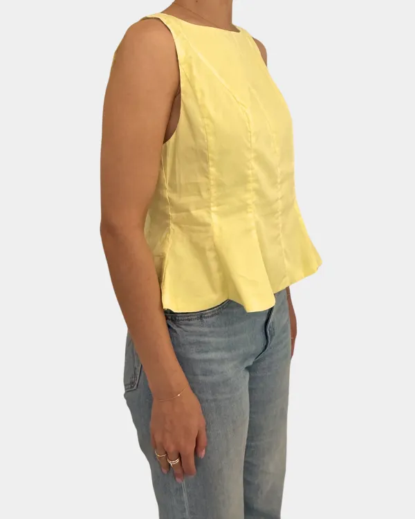 Pleated Hem Top