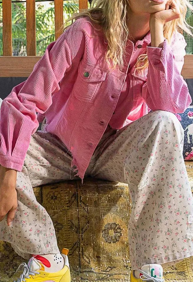 Women’s Corduroy Button Down Jacket