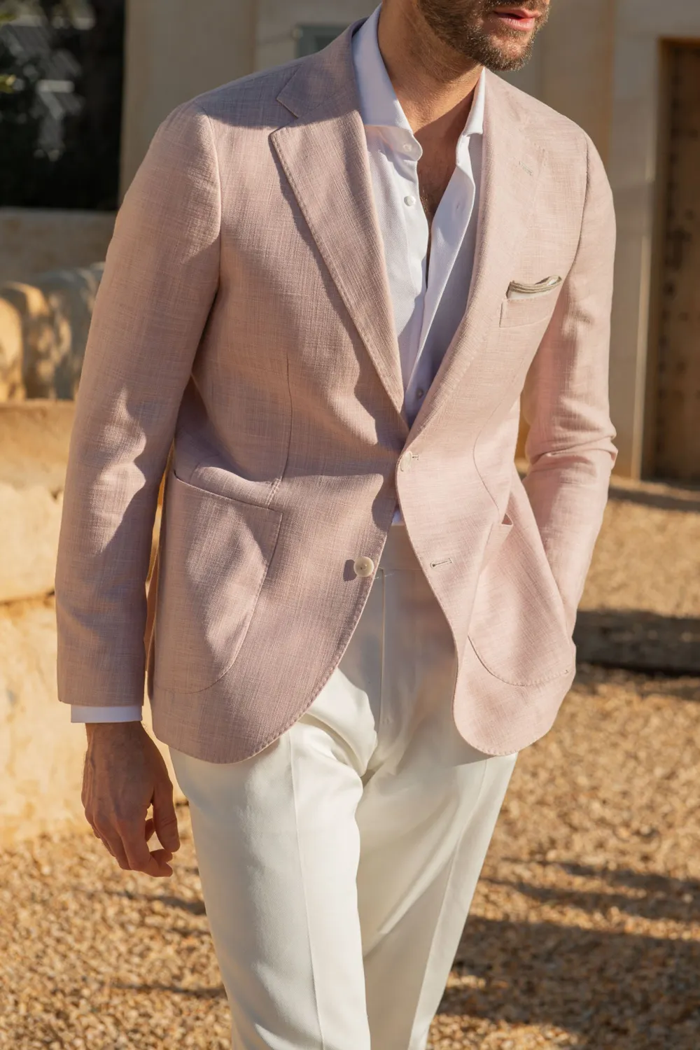 Pink Jacket In  Fabric