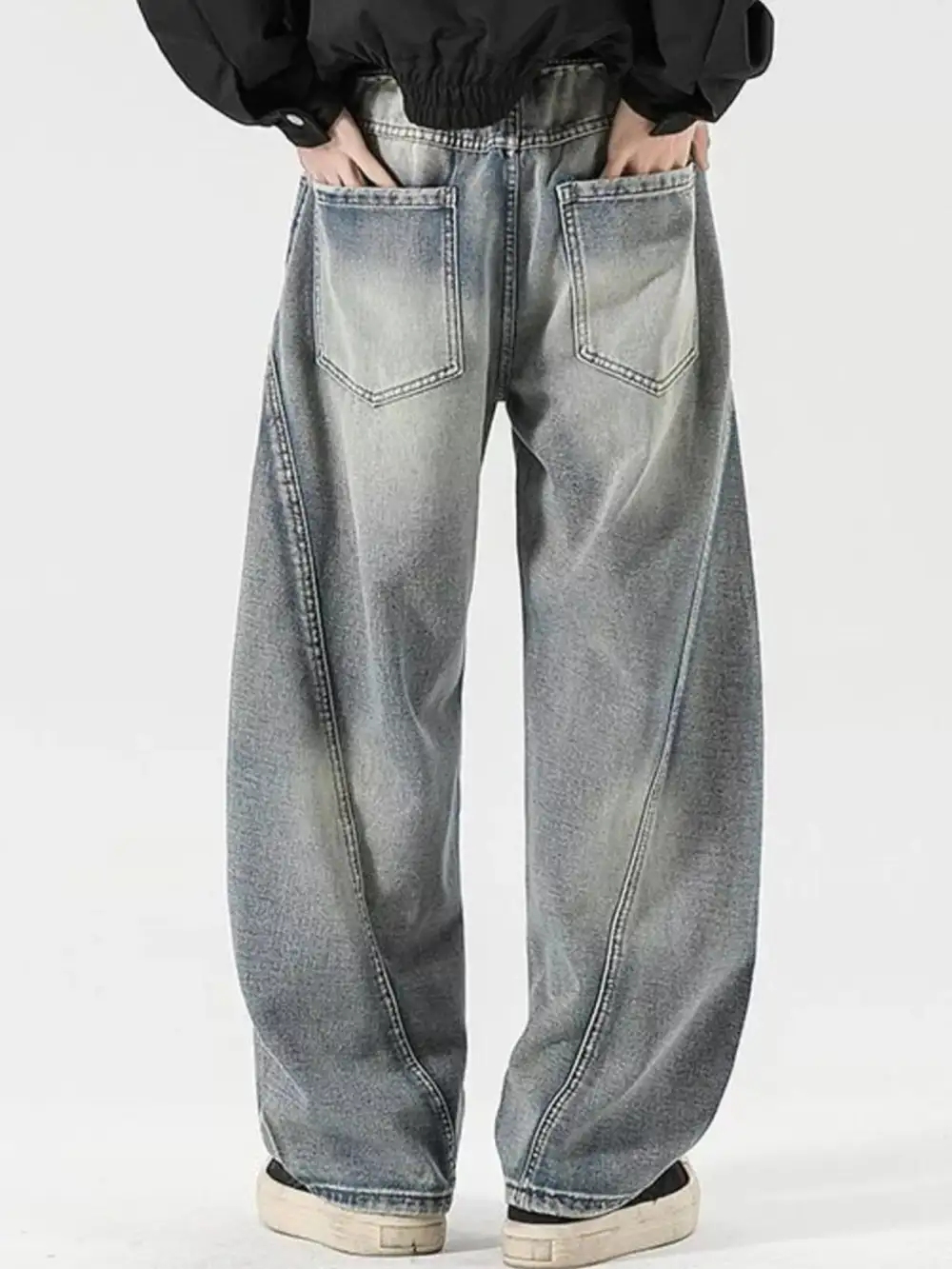 Modern Washed Wide Leg Jeans