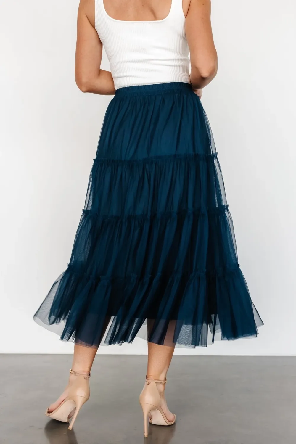 Lightweight Soft Sheer Fabric Skirt