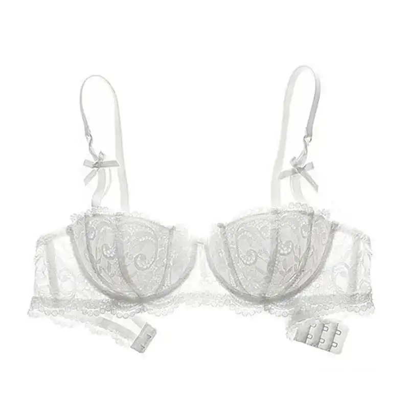 Balconette Bra with Hook-and-Eye Closure