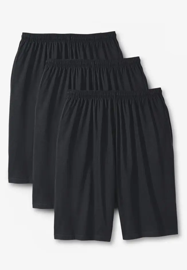 Lightweight Extra Long Shorts 3-Pack