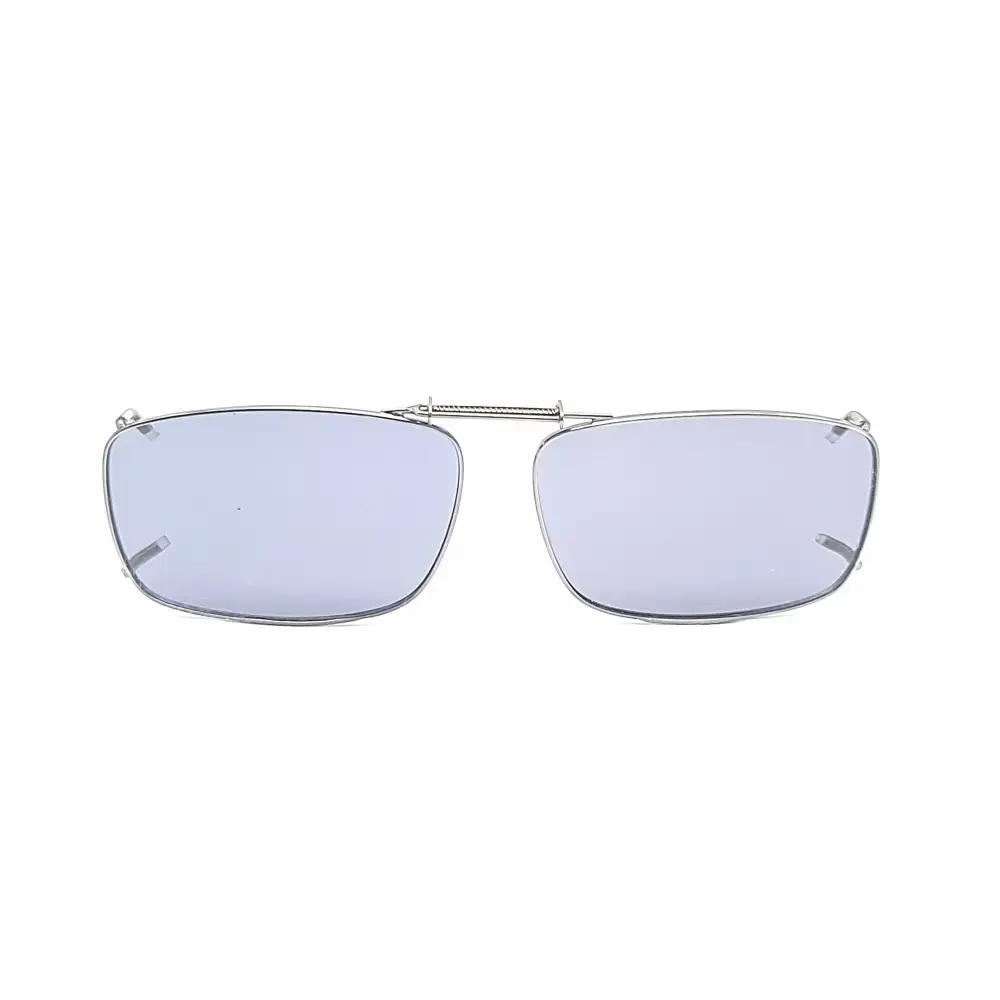 52mm Rectangular Polarized Clip-On Sunglasses