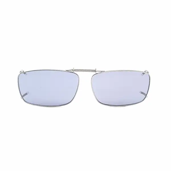 52mm Rectangular Polarized Clip-On Sunglasses