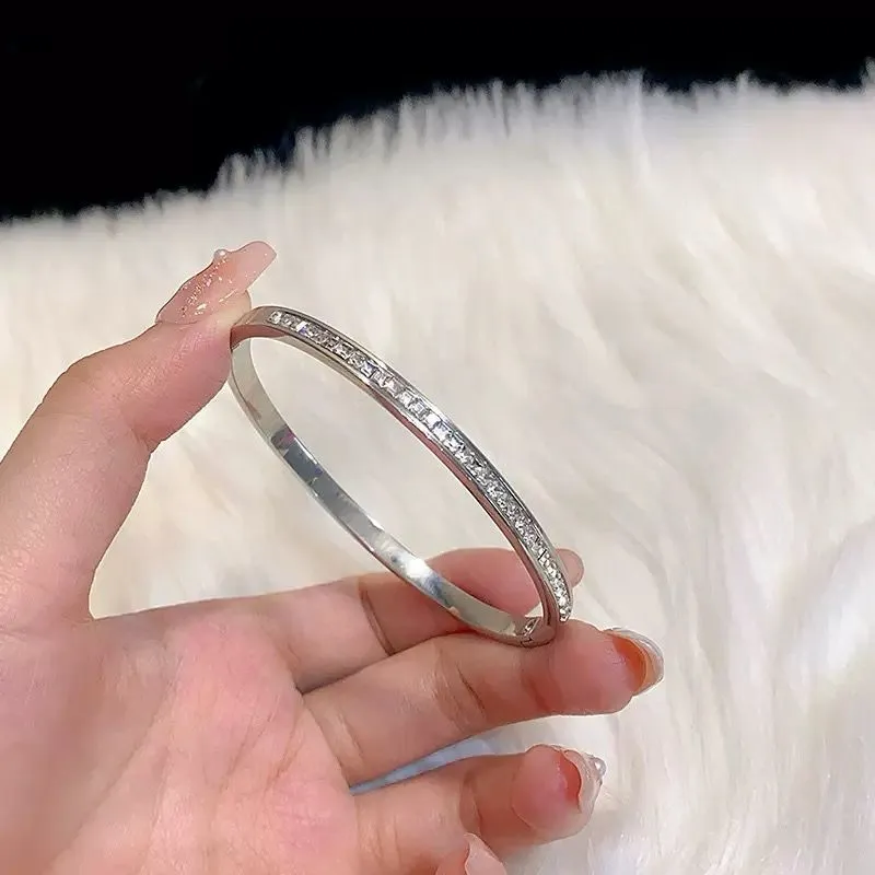 Timeless Stainless Steel Rhinestone Fashion Bracelet