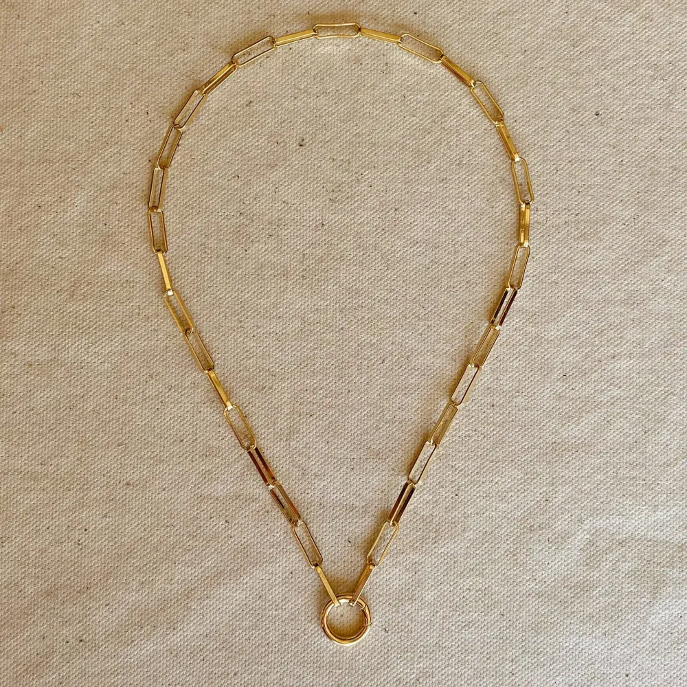 Modern Paperclip Chain Necklace