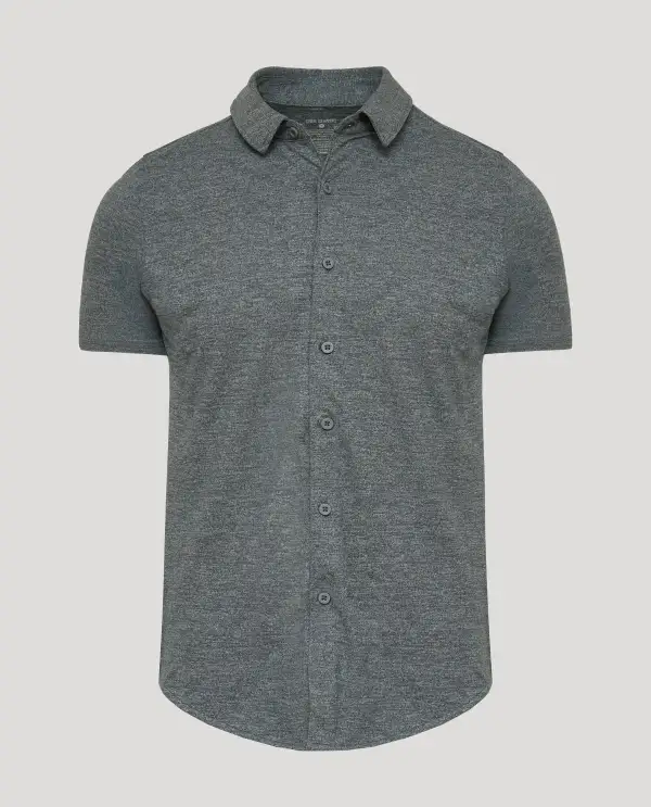 Refined Comfort-Knit Men's Casual Shirt