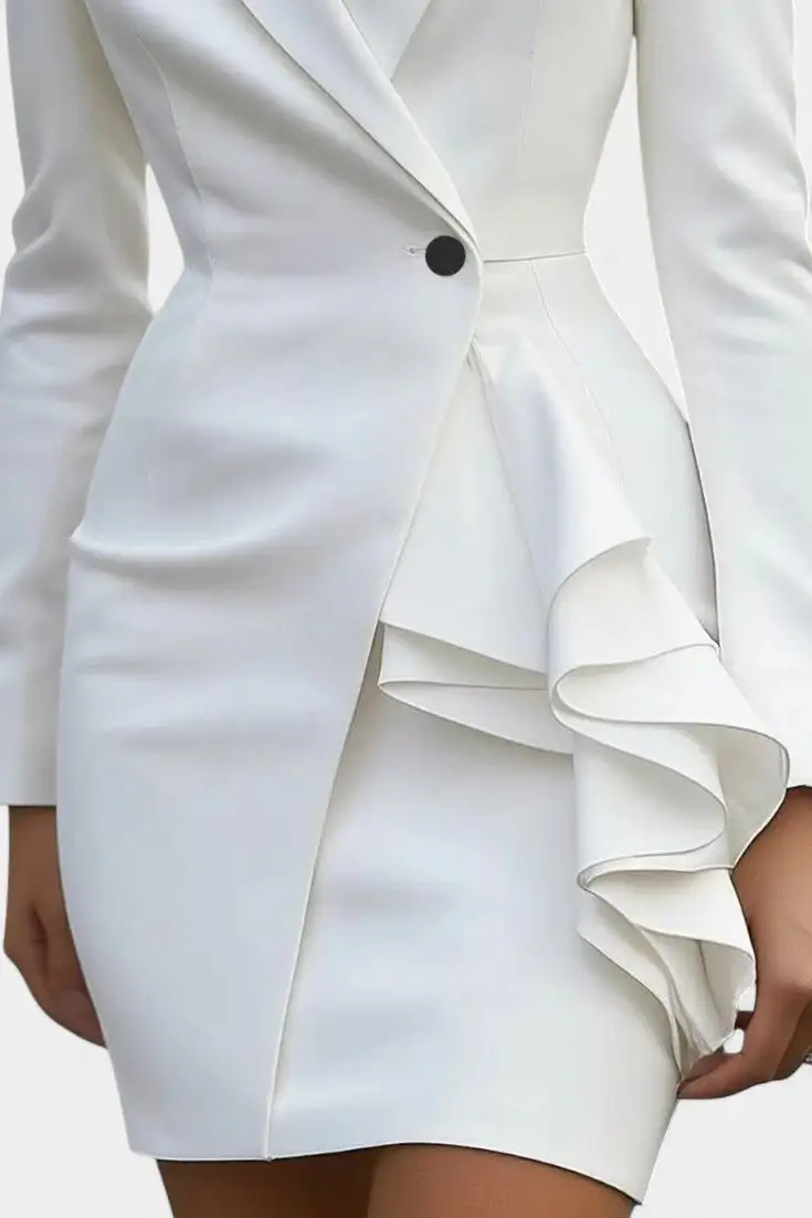 Blazer-Style Tailored Casual Dress