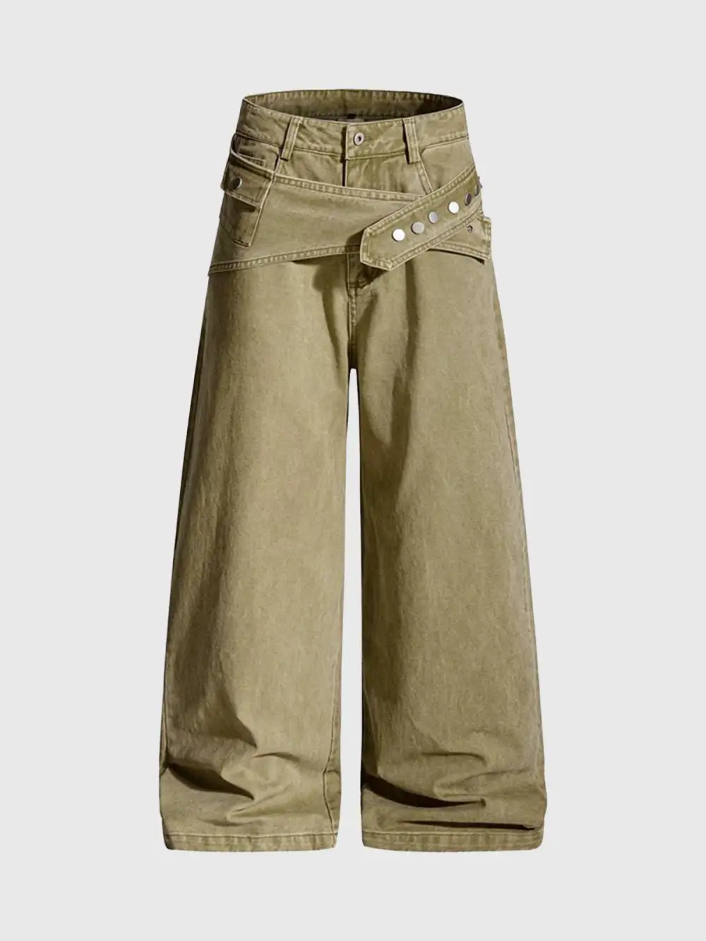 Folded-Waist  Pants
