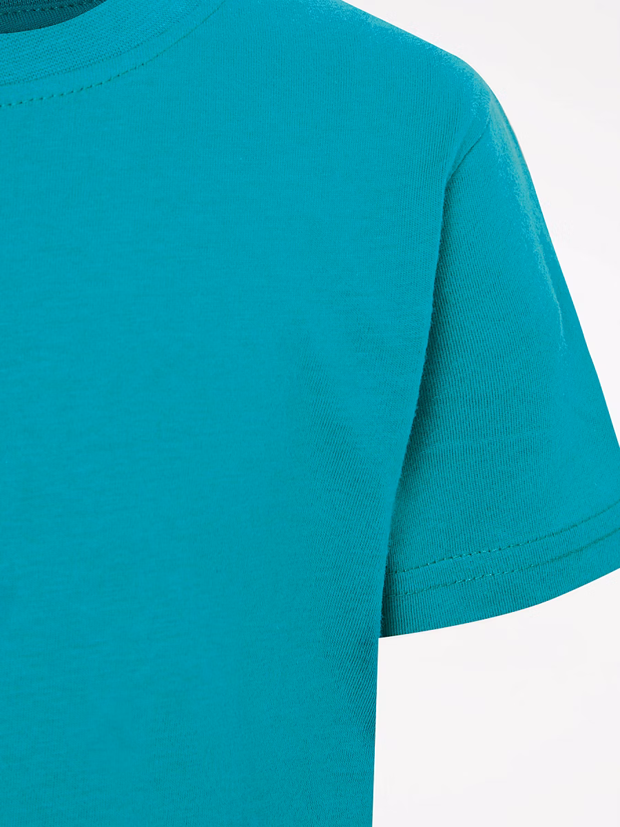 Jade Green Crew Neck School T-Shirt 2 Pack detail 3