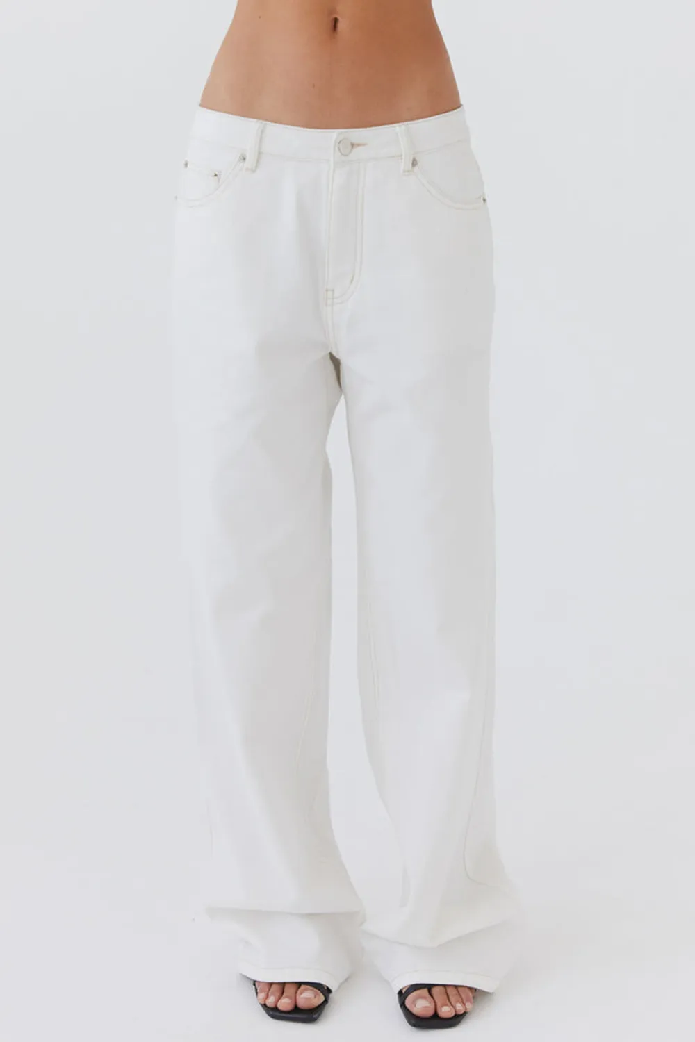 Keanna Low Rise Denim Jeans - Black