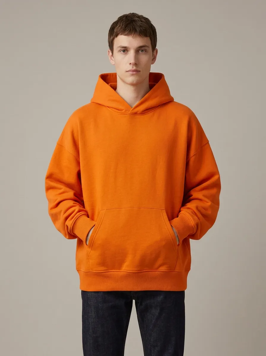 Unisex Plain Everyday Layering Leisure Hoodie