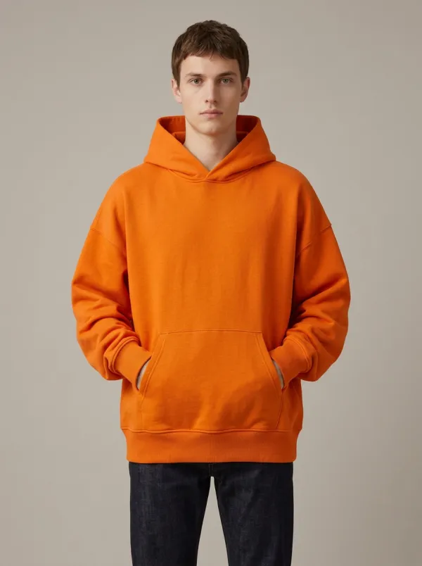Unisex Plain Everyday Layering Leisure Hoodie