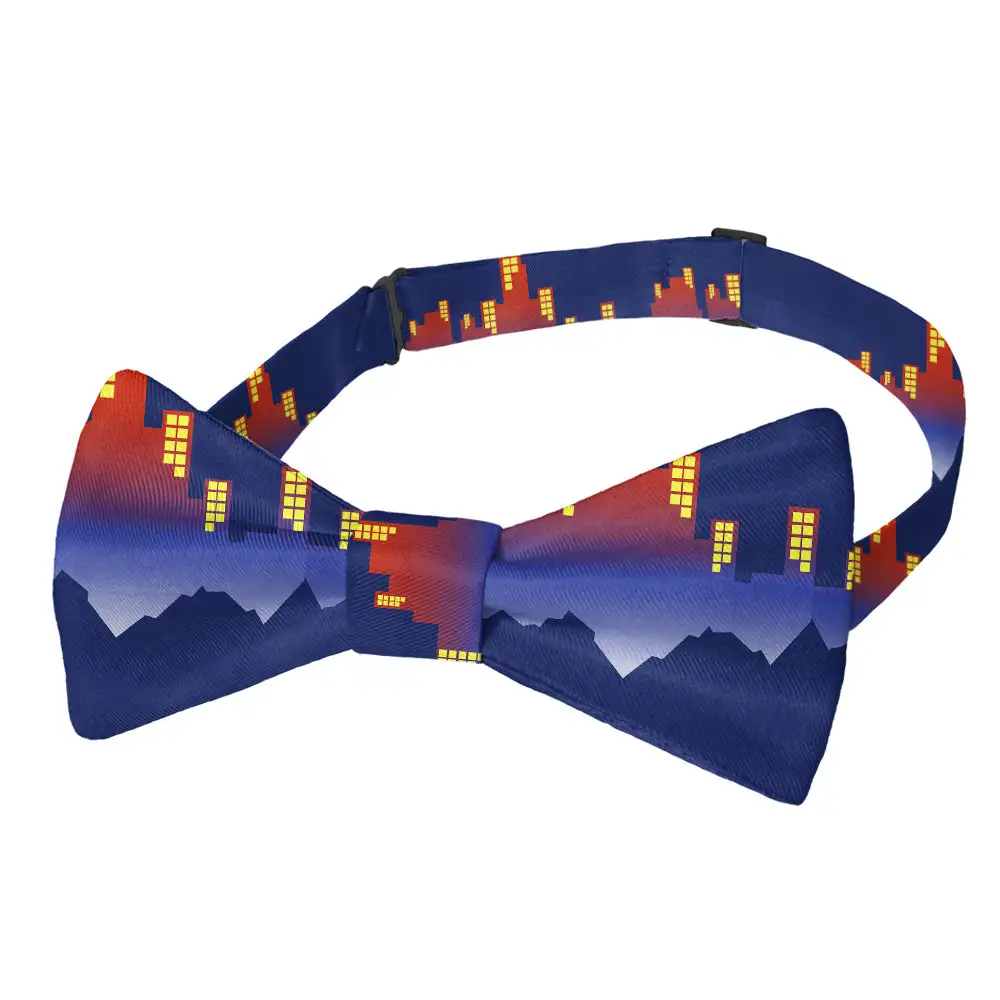 Skyline Pattern Bow Tie