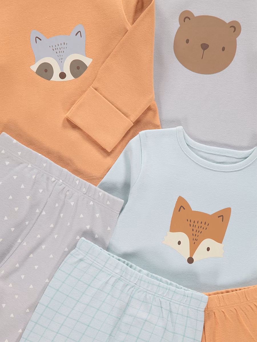 Animal Head Pyjamas 3 Pack detail 1