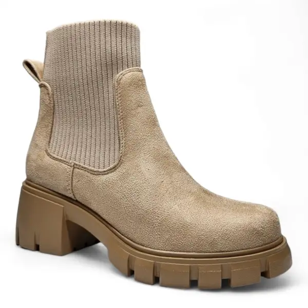Zordy Elastic Shaft Lug Bootie