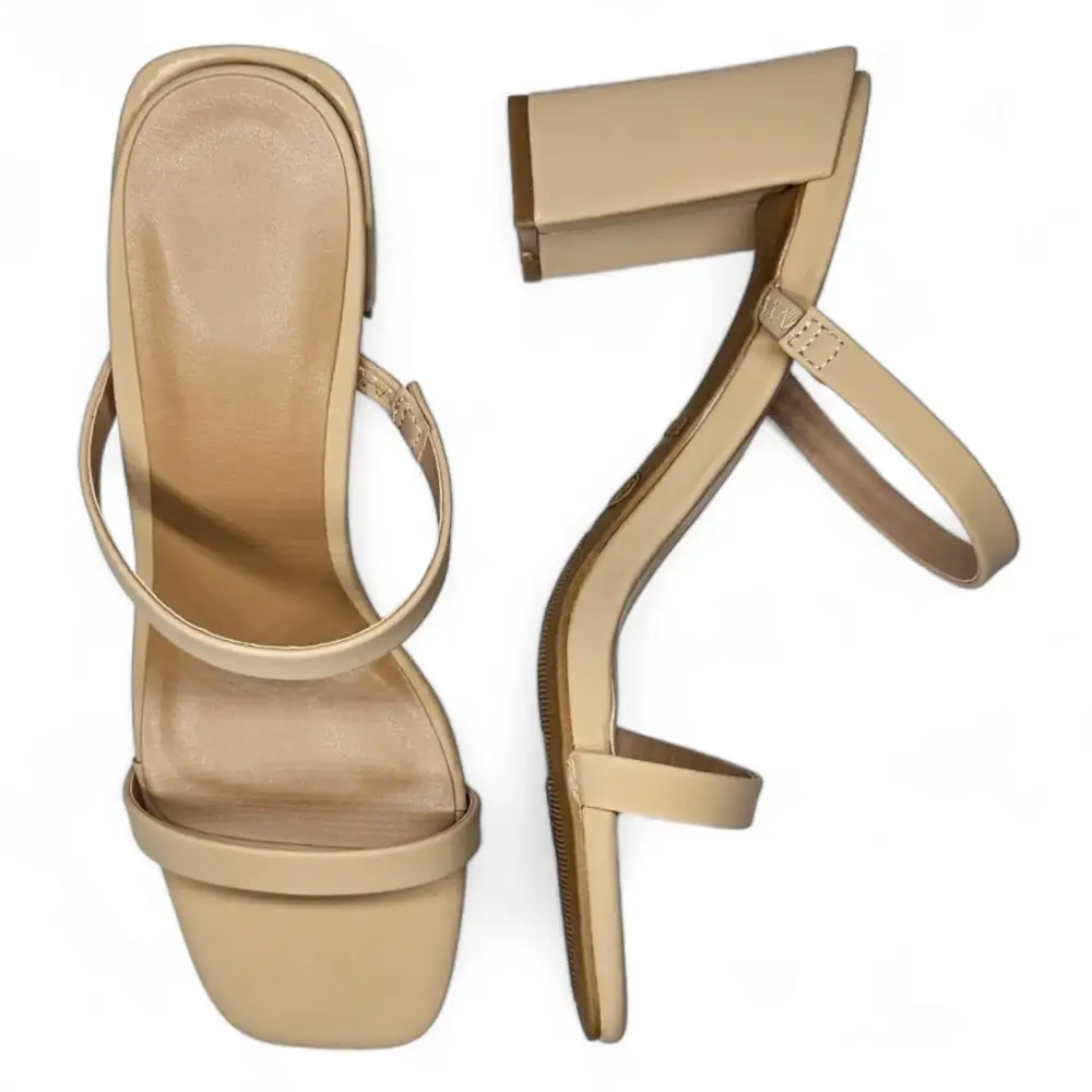 Kickback Classic Double Strap Block Heel