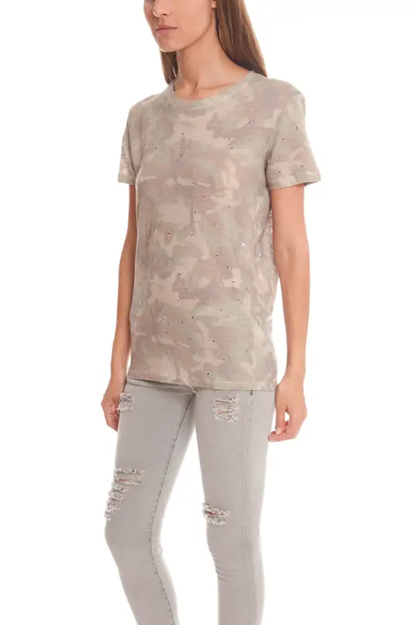 Linen Distressed T-Shirt