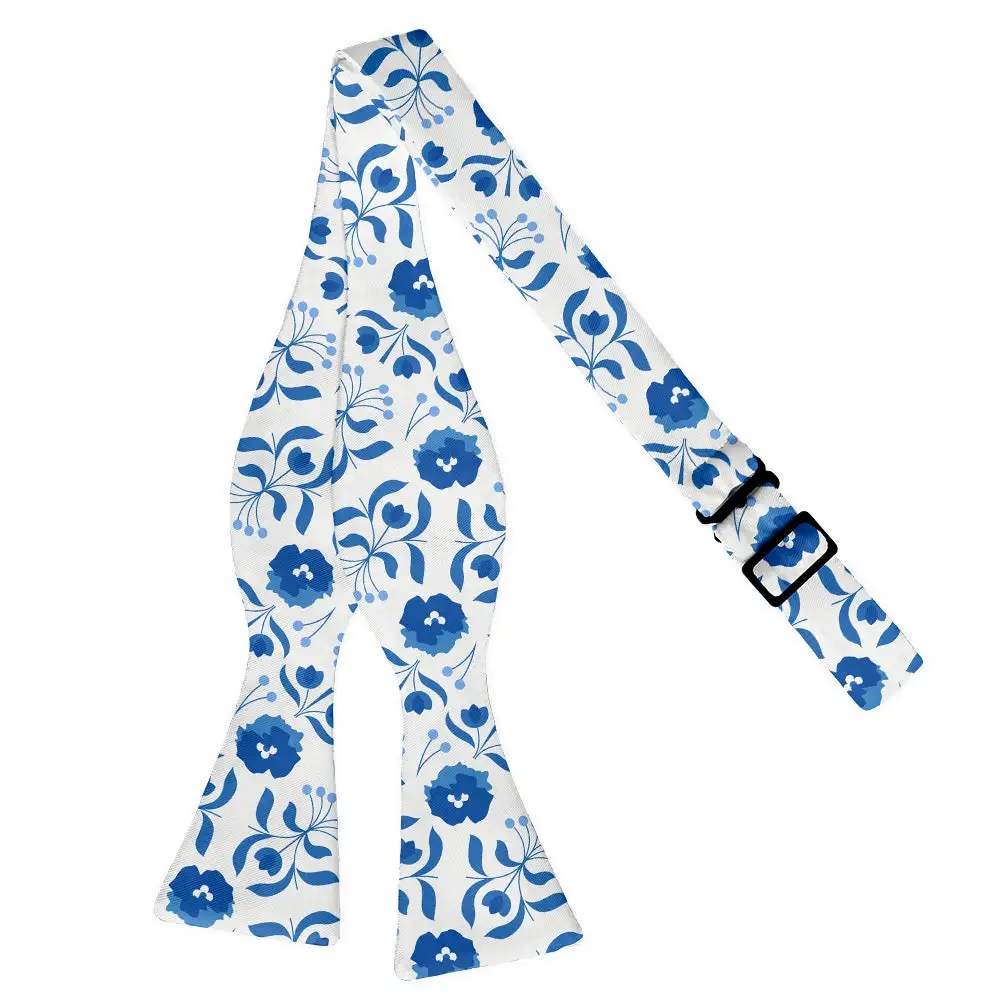 Poppy Floral Motif Bow Tie