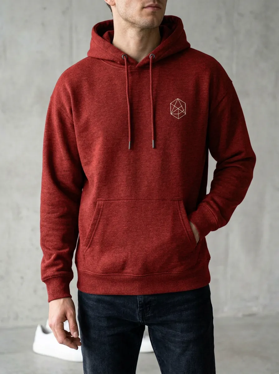Classic Geometric Minimalist Classic Look Men's Hoodie