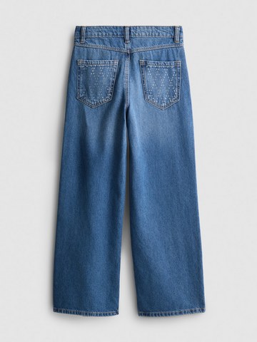 7-15yrs | Pure Cotton Diamanté Wide Leg Jeans detail 1
